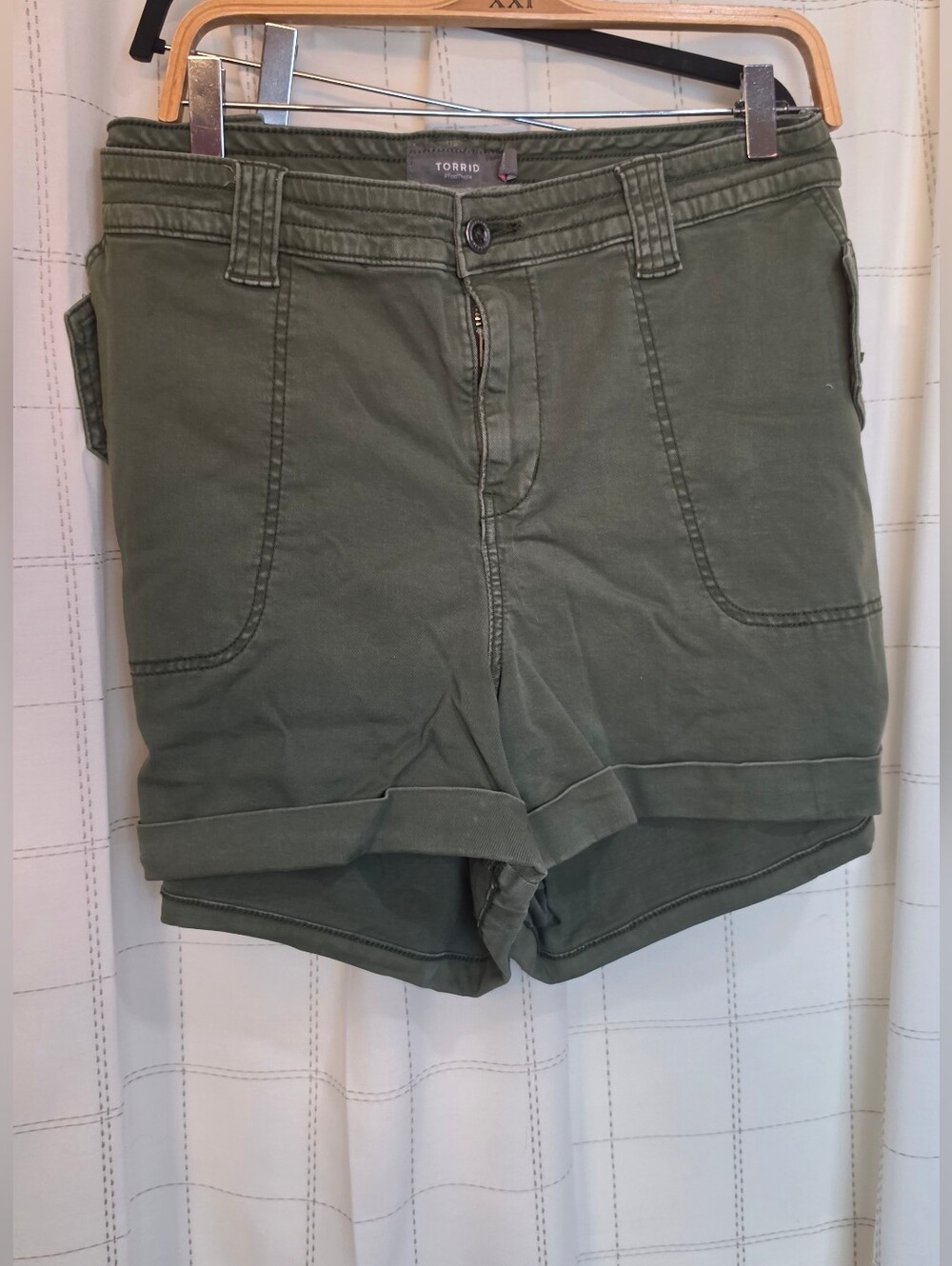 torrid Olive Green Cargo Shorts